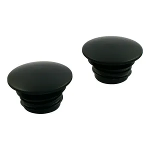MCS Black gas cap set, domed