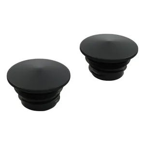 MCS Black gas cap set, pointed