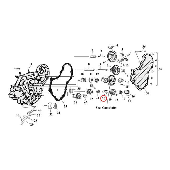 MCS Spring, pinion seal ring - 24699-37