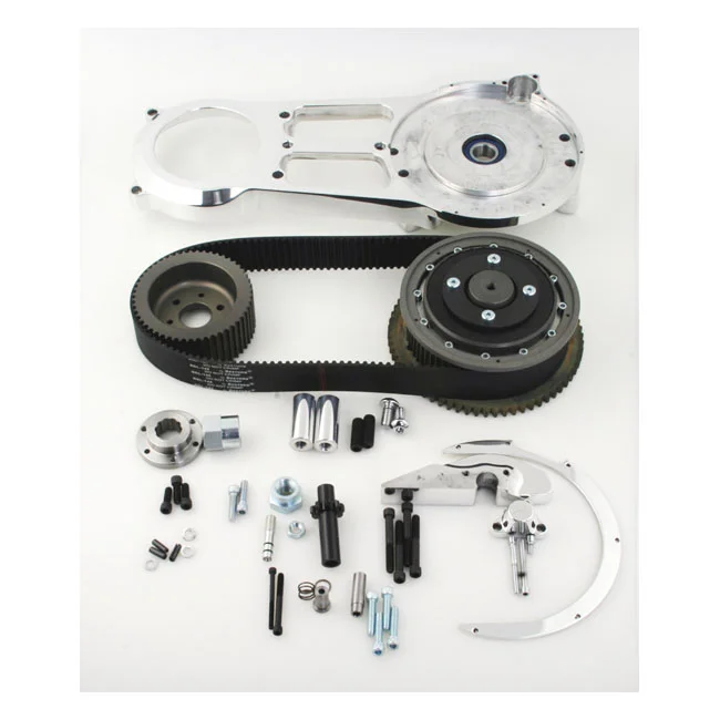 Belt Drives Ltd. BDL, SH-500 series 2" belt drive kit. Polished