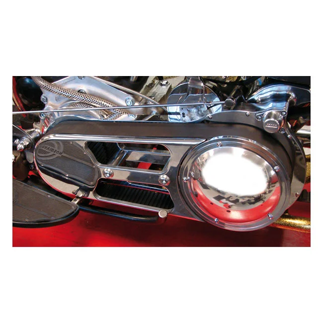 Belt Drives Ltd. BDL, SH-500 series 2" belt drive kit. Polished