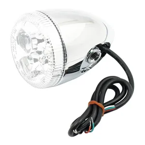 MCS 3-1 LED bullet taillight / turn signal combo. Chrome. Clear