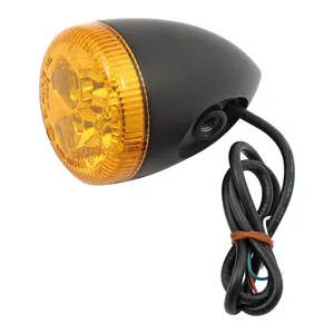 MCS 3-1 LED bullet taillight / turn signal combo. Black. Amber