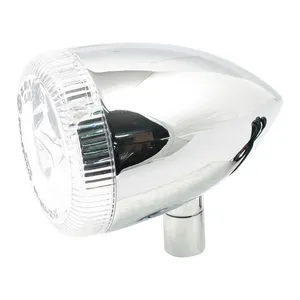 MCS 3-1 LED bullet taillight / turn signal combo. Chrome. Clear