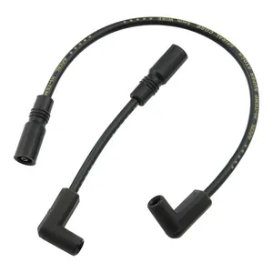 Accel Accel, 8mm Ferro Spiral core spark plug wire set. Black