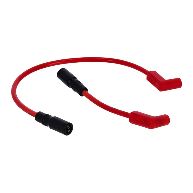 Accel 8mm Ferro Spiral core spark plug wire set. Red