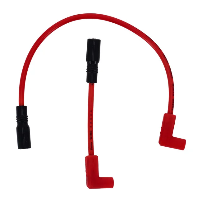 Accel 8mm Ferro Spiral core spark plug wire set. Red