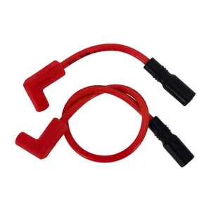 Accel Accel, 8mm Ferro Spiral core spark plug wire set. Red