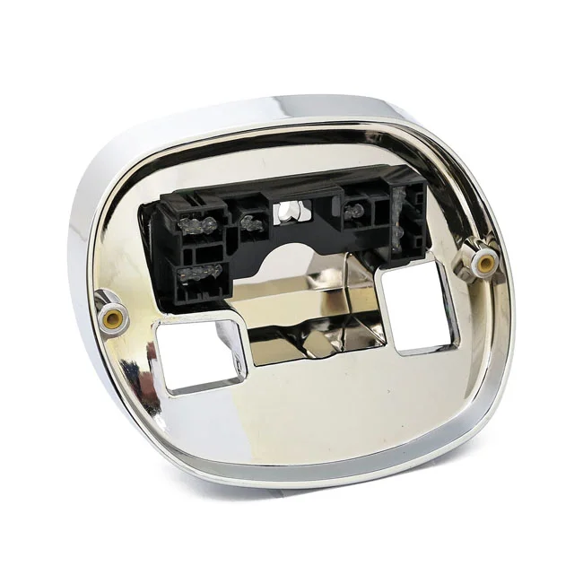 MCS 99-up taillight base. Chrome - 68066-99A