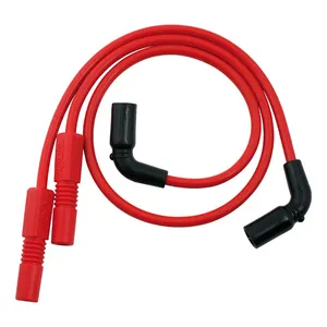 Accel Accel, 8mm Ferro Spiral core spark plug wire set. Red