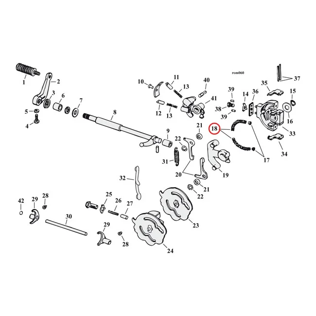 MCS Spring, shifter pawl carrier - 34488-52B