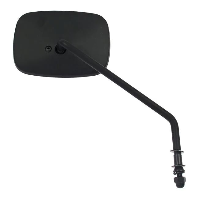 MCS Late OEM style mirror, long stem, right side. Black - 91909-90A
