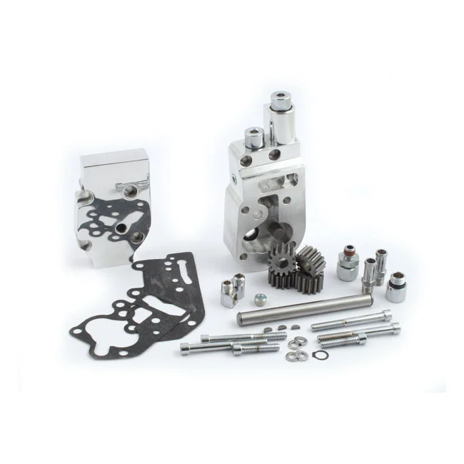 Jims ''Flow Pro 1'' billet oil pump kit. Polished