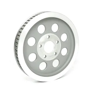 MCS Reproduction OEM style wheel pulley 61t, 1-1/8" belt. Silver