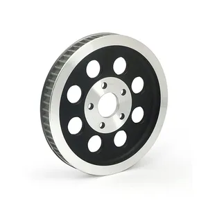 MCS Reproduction OEM style wheel pulley 61t, 1-1/8" belt. Black