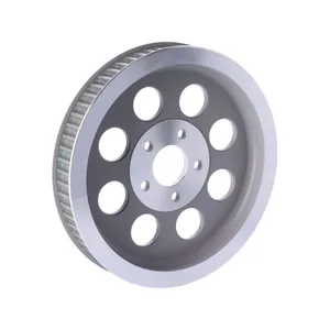 MCS Reproduction OEM style wheel pulley 65t, 1-1/2" belt. Silver