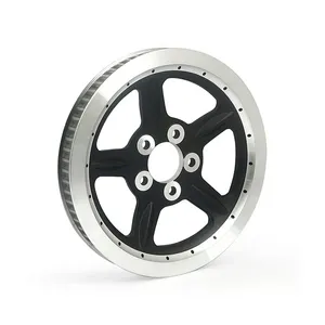 MCS Reproduction OEM style wheel pulley 68t, 1-1/8" belt. Black