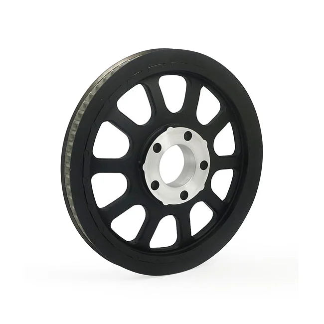 MCS Reproduction OEM style wheel pulley 66t, 20mm belt. Black - 37710-07