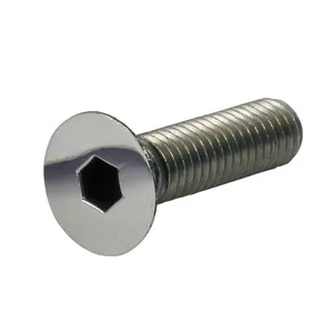 Gardner-Westcott M5 x 10mm flathead allen bolt, pol. ss