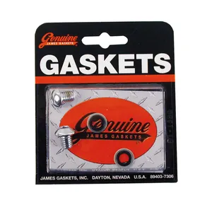 James Gaskets James Gaskets, fork slider drain screws. Chrome button head