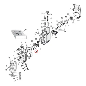 MCS Oil pump, idler shaft