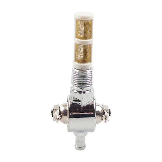 MCS Petcock, H-D early dual lever style. Chrome - 62125-55