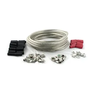All Balls All Balls, custom 25 foot battery cable kit. Clear