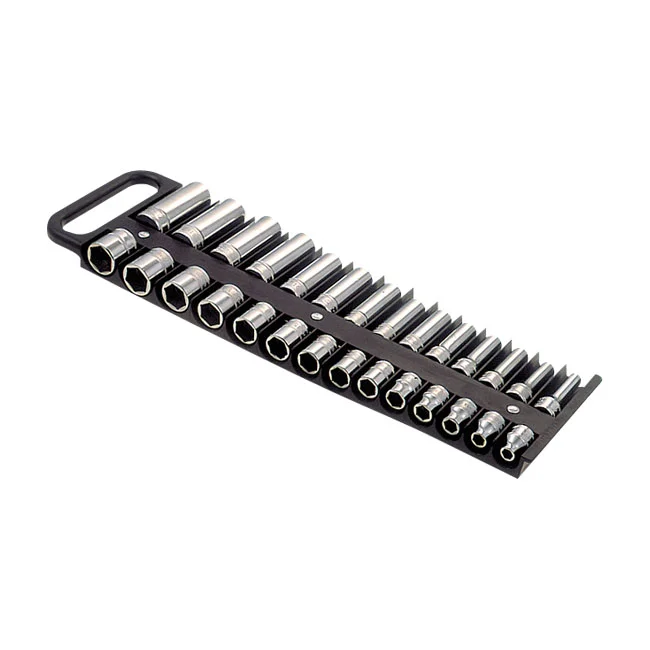 Lisle 3/8" socket holder, black