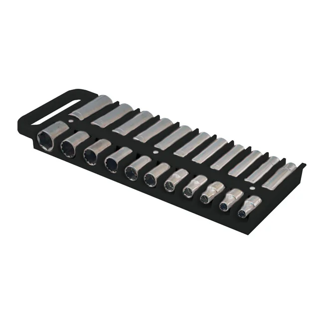 Lisle 1/2" socket holder, black