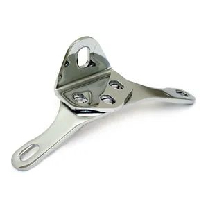 MCS OEM style top motor mount. Chrome