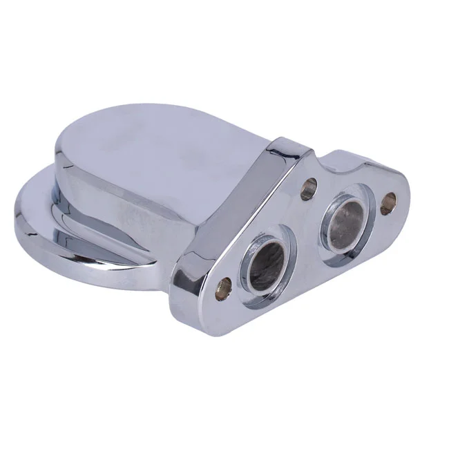 S&S Twin Cam billet oil filter mount kit. Chrome