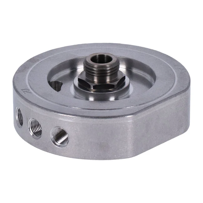 S&S XL Sportster billet oil filter mount kit. 1/4" bolts