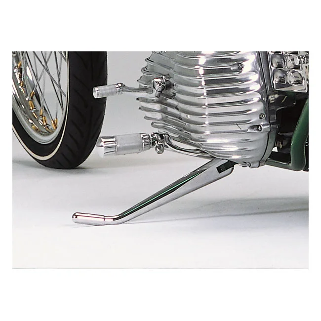 Kustom Tech K-Tech, weld-on Diamond jiffy stand. Chrome