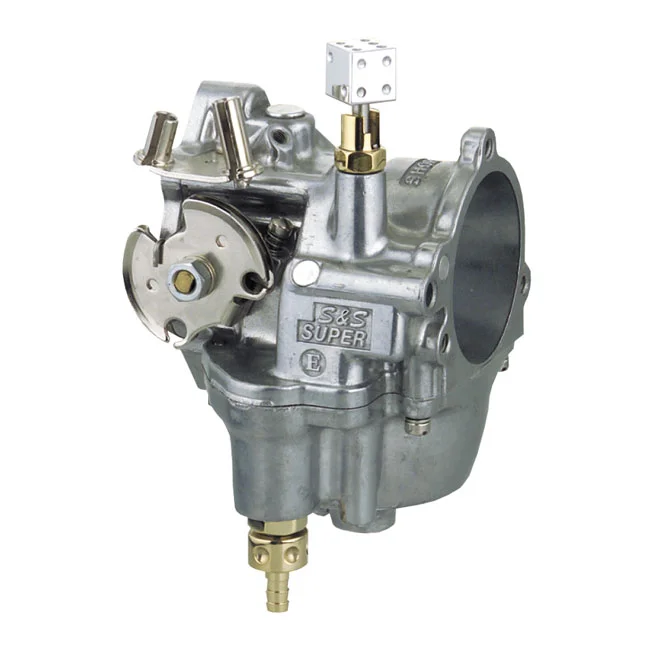 Kustom Tech Tech, in-line fuel valve for S&S E/G carb. Brass