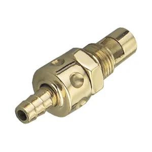 Kustom Tech Kustom Tech, in-line fuel valve for S&S E/G carb. Brass