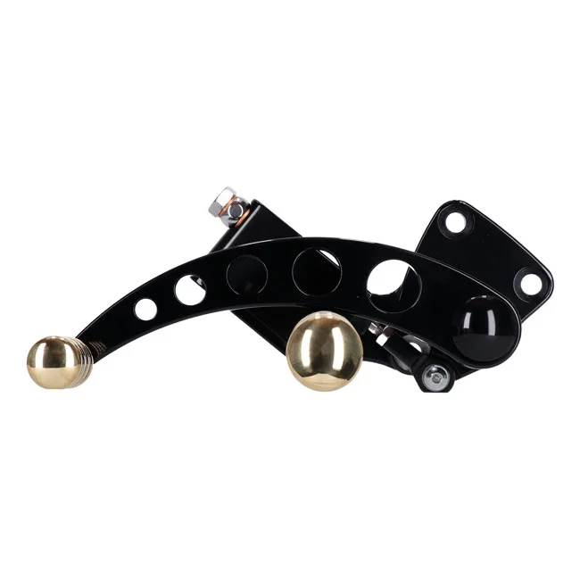 Kustom Tech K-Tech, Vintage Style forward controls. Black & brass