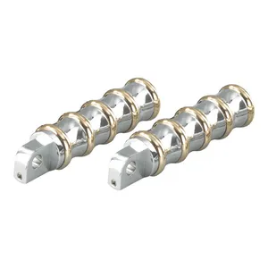 Kustom Tech K-Tech, Vintage rider foot pegs. Polished & Brass