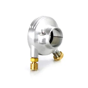 Kustom Tech K-Tech DeLuxe external throttle housing. Satin aluminum