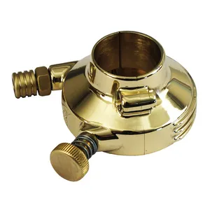 Kustom Tech K-Tech DeLuxe external throttle housing. Polished brass
