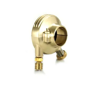 Kustom Tech K-Tech DeLuxe external throttle housing. Satin brass