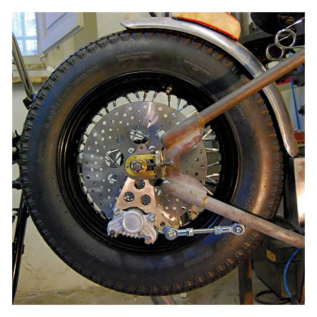 Kustom Tech K-Tech Super Freni rear caliper bracket. Raw