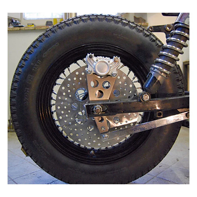 Kustom Tech K-Tech Super Freni rear caliper bracket. Raw