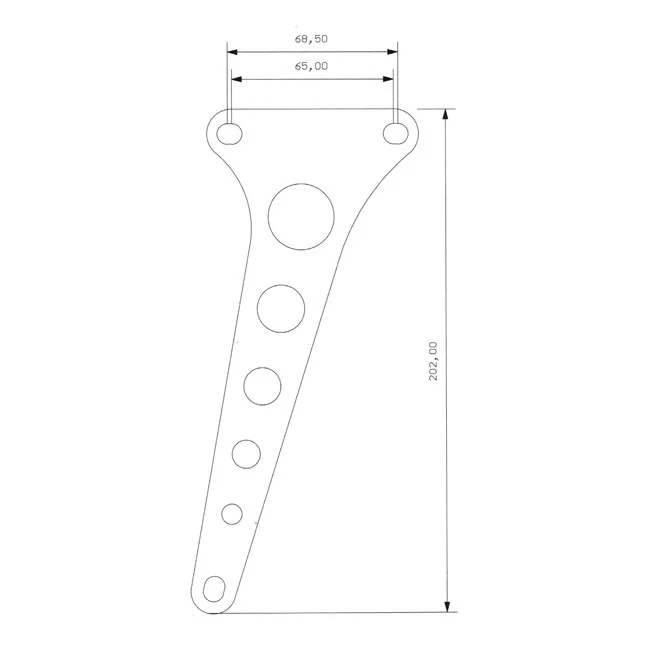 Kustom Tech K-Tech, anchor bracket for showa frontend