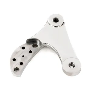 Kustom Tech K-Tech 2-piston caliper mounting bracket right. Polished