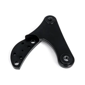 Kustom Tech K-Tech 2-piston caliper mounting bracket right. Black
