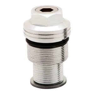 Burly Burly, 39mm fork spring preload adjusters. Clear anodized
