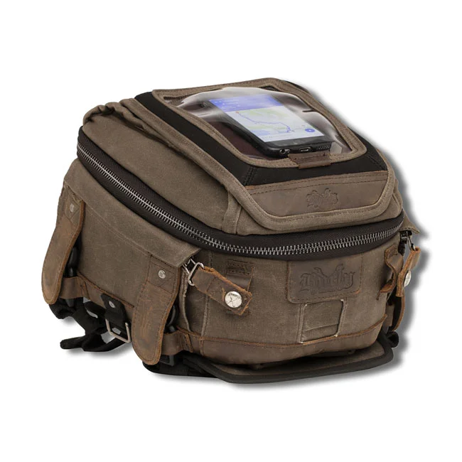 Burly TANK TAIL BAG WAX COTTON