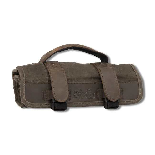Burly Voyager tool roll. Dark oak