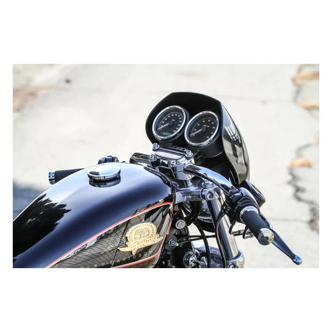 Burly 1" Clubman bars. Chrome