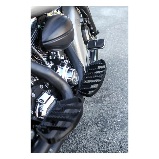 Burly MX rider floorboards. Black